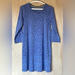 Gudrun Sjoden Dress/Tunic Organic Cotton Blue/ Purple Women’s Sz: S